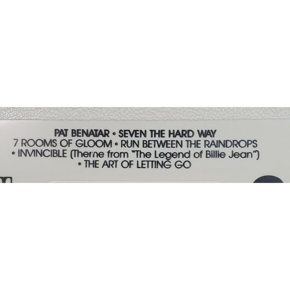 Pat Benatar Seven The Hard Way Cassette Tape Album Music 1985 Chrysalis Records - Picture 2 of 8